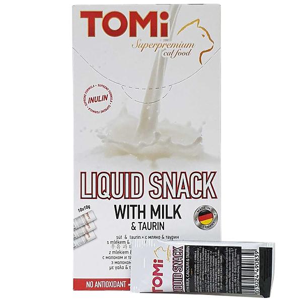 TOMi Liquid Snack Milk & Taurin МОЛОКО з ТАУРІНОМ рідкі смаколики для котів 100 г (490969) TOMi Liquid Snack Milk & Taurin МОЛОКО з ТАУРІНОМ рідкі смаколики для котів 100 г (490969)